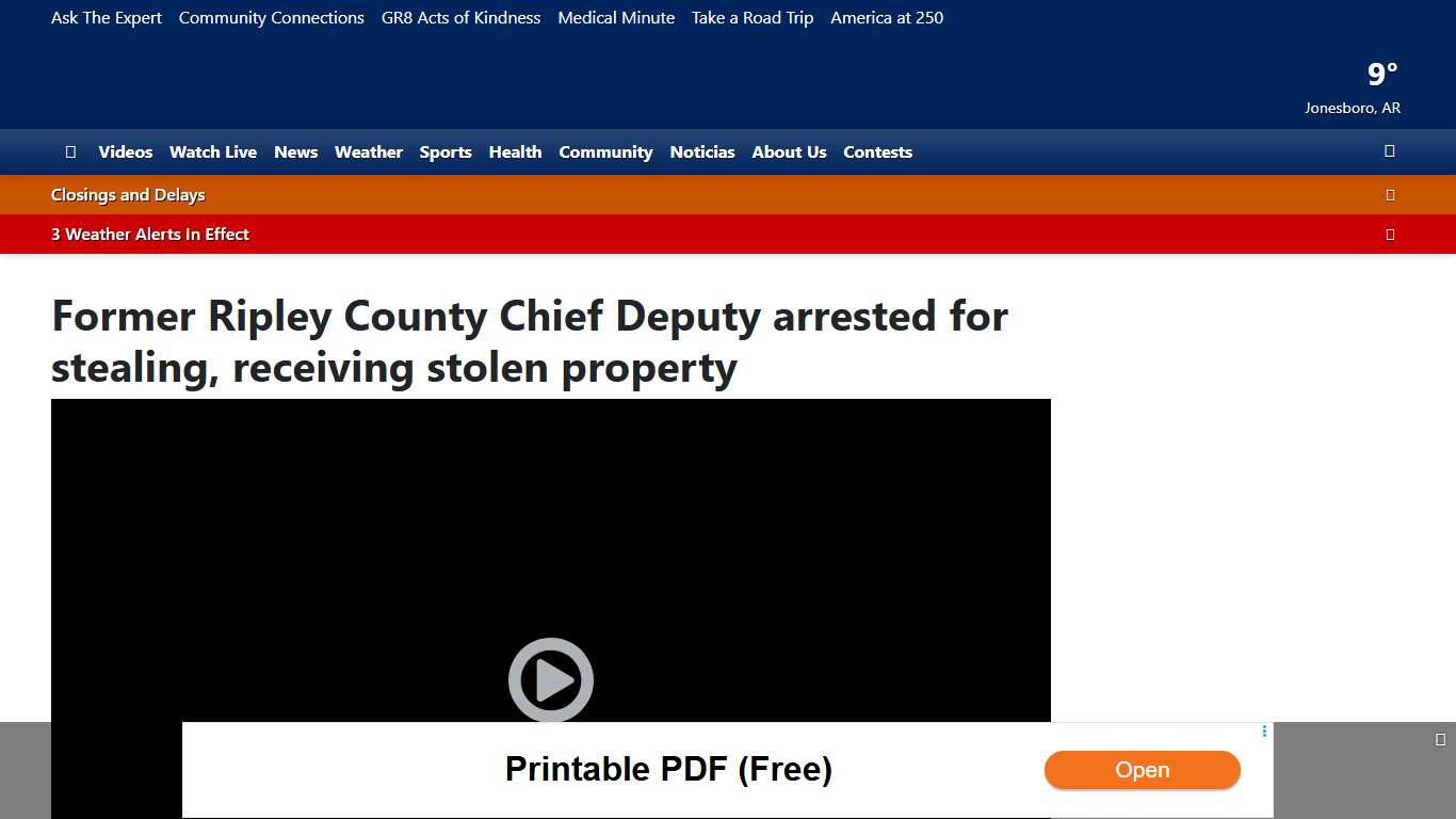 Former Ripley County Chief Deputy arrested for stealing, receiving stolen property